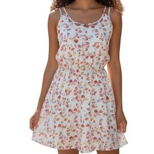 BCBGENERATIONS CREAM FLORAL DRESS SZ.XS EUC.